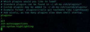 oh-my-zsh Enabling Plugins