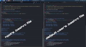 copy the default users file text to root file