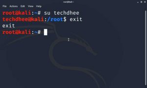 root user after changes