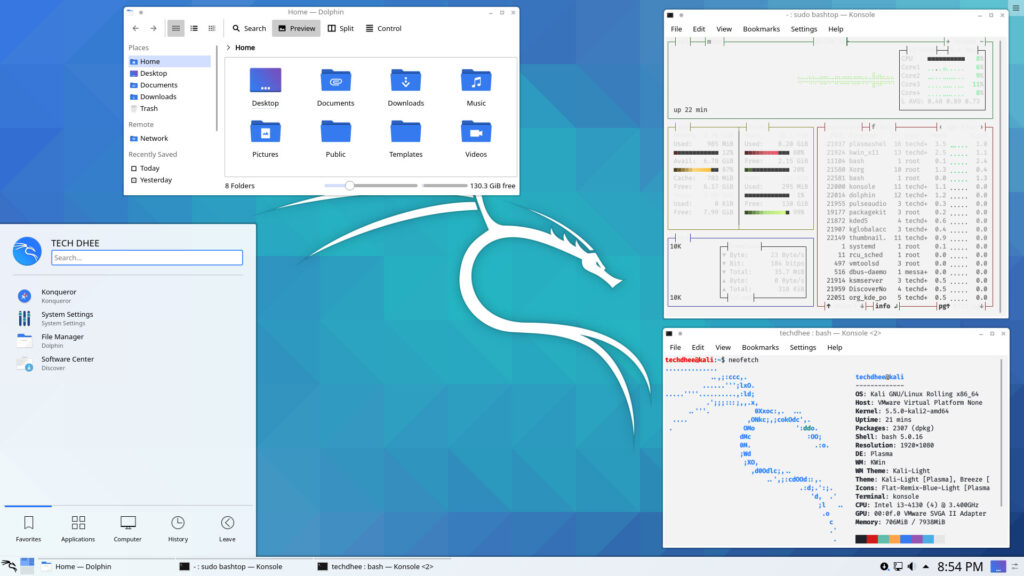 Kali Linux 2020.2 KDE Theme