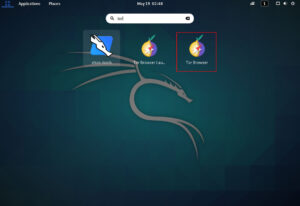 Open The TOR Browser in Kali Linux GNOME DE