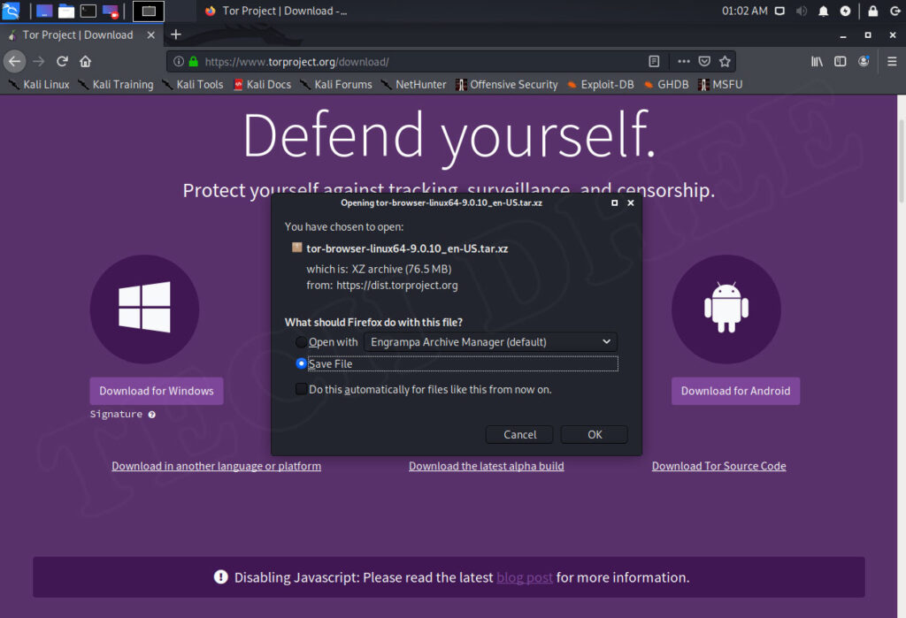 how to install tor browser with terminal on linux