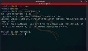 Basic Kali Linux Commands pwd
