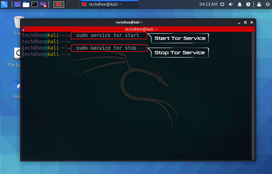 How To Start Tor Service in Kali Linux