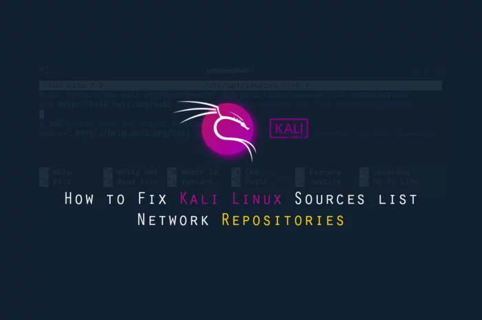 How to Fix Kali Linux sources list Repositories File | Kali Linux 2023.1
