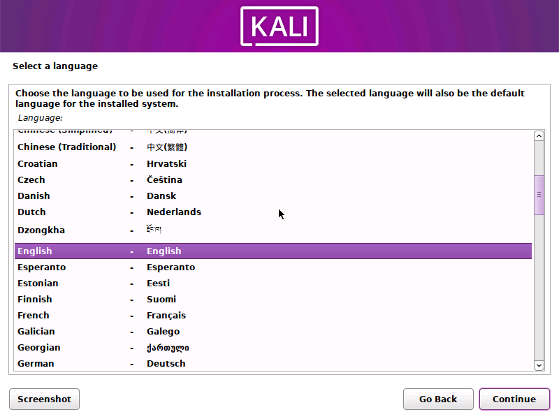 How to Install Kali Linux Language